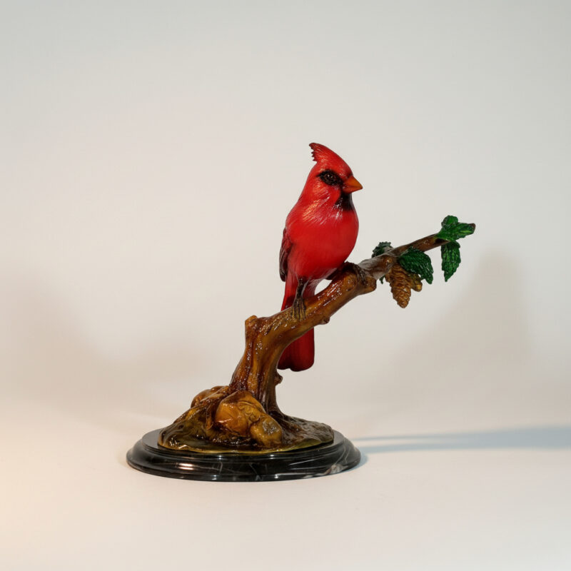 SRB41391 Bronze Cardinal Sculpture by Metropolitan Galleries Inc.