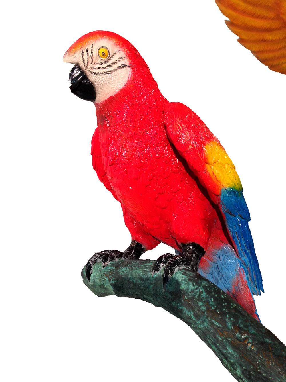 SRB47401 Bronze Parrots in Tree Sculpture Metropolitan Galleries Inc.