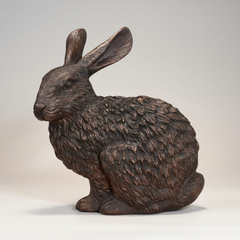 SRB752230 Bronze Sitting Rabbit Sculpture by Metropolitan Galleries Inc.