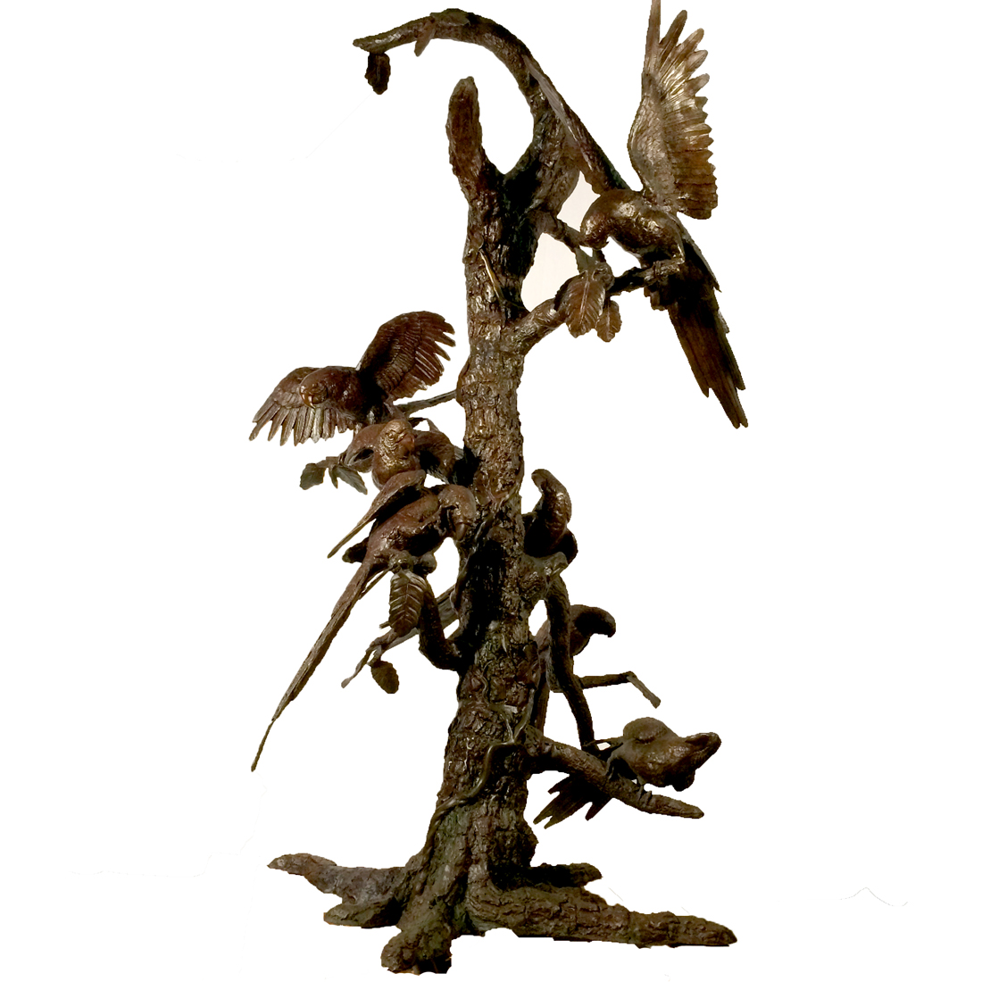 SRB96097 Bronze Bevy of Birds Sculpture Metropolitan Galleries Inc.