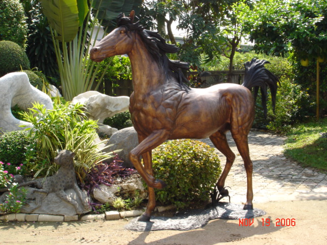 SRB10101 Bronze Running Horse Sculpture Metropolitan Galleries Inc.