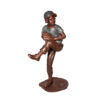 Bronze Baseball Pitcher Sculpture