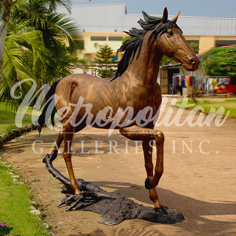 Bronze Trotting Horse Sculpture