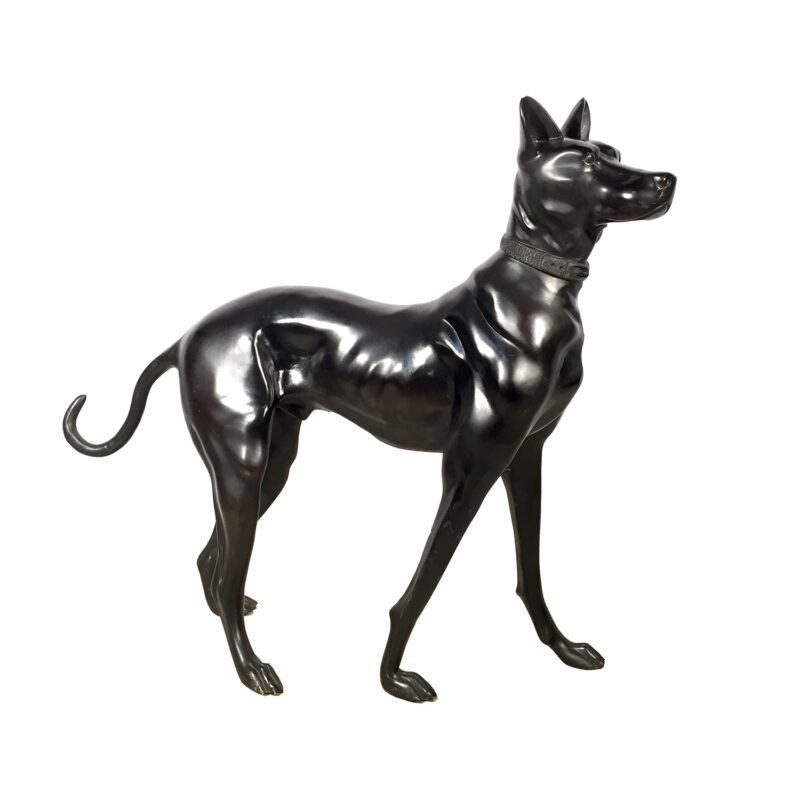 SRB15021 Bronze Standing Doberman Sculpture by Metropolitan Galleries Inc