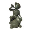 Bronze Boy on Barrel Blowing Horn Fountain