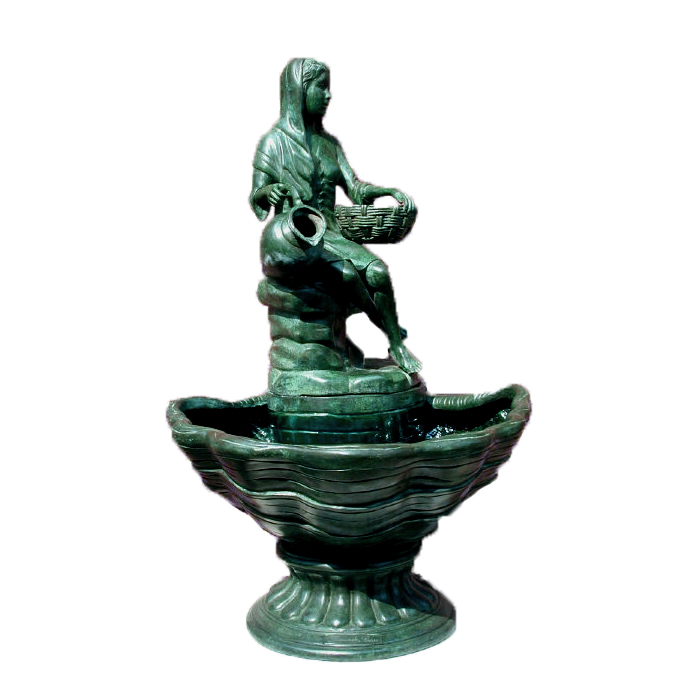 SRB44476 Bronze Lady on Shell Fountain Metropolitan Galleries Inc.