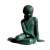 Bronze Sitting Girl Sculpture