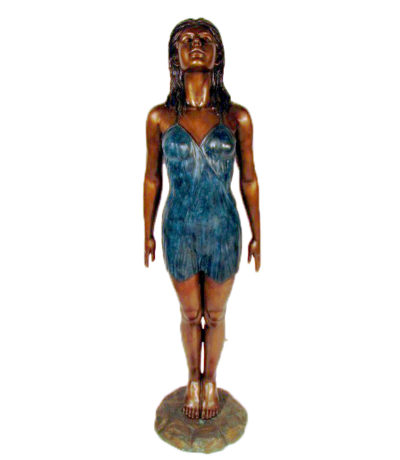 SRB48729 Bronze Standing Lady Sculpture Metropolitan Galleries Inc.