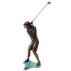 Bronze Girl Golfer Sculpture