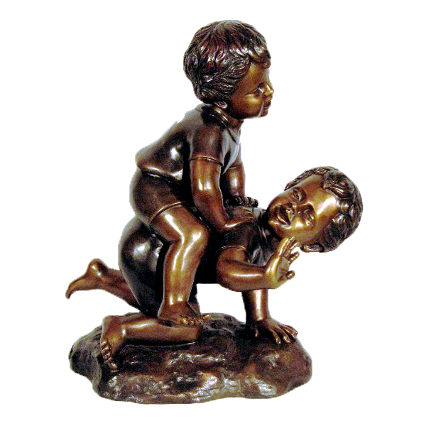 Bronze Boys Tumbling Sculpture Metropolitan Galleries Inc. Bronze Children Sculpture