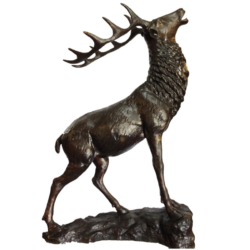 SRB704568 Bronze Rearing Elk Sculpture Metropolitan Galleries Inc.