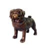 Bronze Pug Dog Sculpture