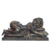 Bronze Sleeping Girl Sculpture