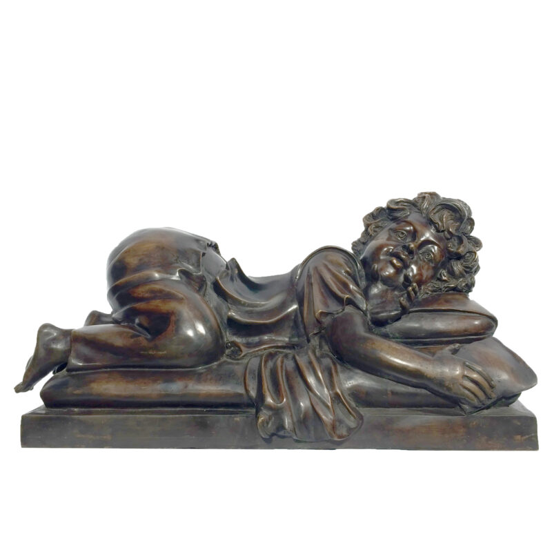 SRB96008 Bronze Sleeping Girl Sculpture Metropolitan Galleries Inc.