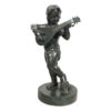 Bronze Boy Playing Lute Sculpture
