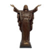 Bronze Jesus with Arms Open Sculpture