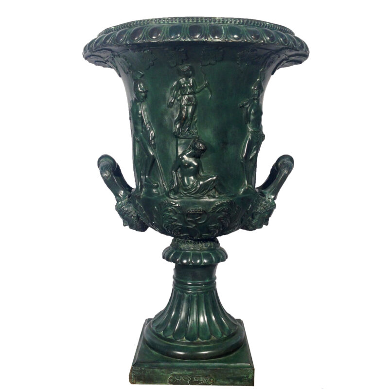 SRB25105 Bronze Roman Soldier Urn Metropolitan Galleries Inc.