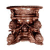 Bronze Cherub & Lion Urn