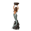 Bronze Mermaid with Shell Fountain Sculpture