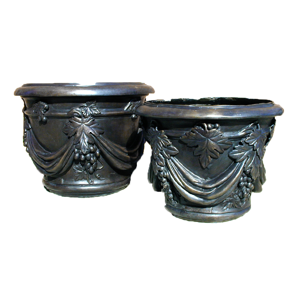 Bronze Planter Urn Set Metropolitan Galleries Inc. Patio and Garden Planters