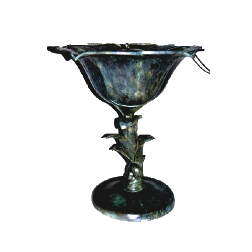 SRB43608 Bronze Flower Vase Fountain Sculpture Metropolitan Galleries Inc.