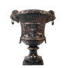 Bronze Lion Head Urn with Rings