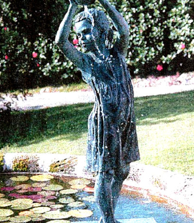 SRB45355 Bronze Girl with Bucket Fountain Metropolitan Galleries Inc.