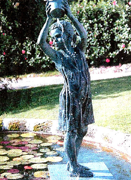 SRB45355 Bronze Girl with Bucket Fountain Metropolitan Galleries Inc.