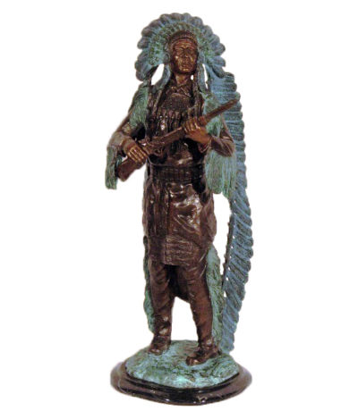 Bronze Apache Sculpture Metropolitan Galleries Inc.