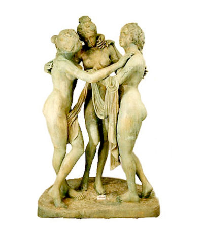 SRB57029 Bronze Three Ladies Sculpture Metropolitan Galleries Inc.