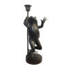 Bronze Frog Candle Holder Sculpture