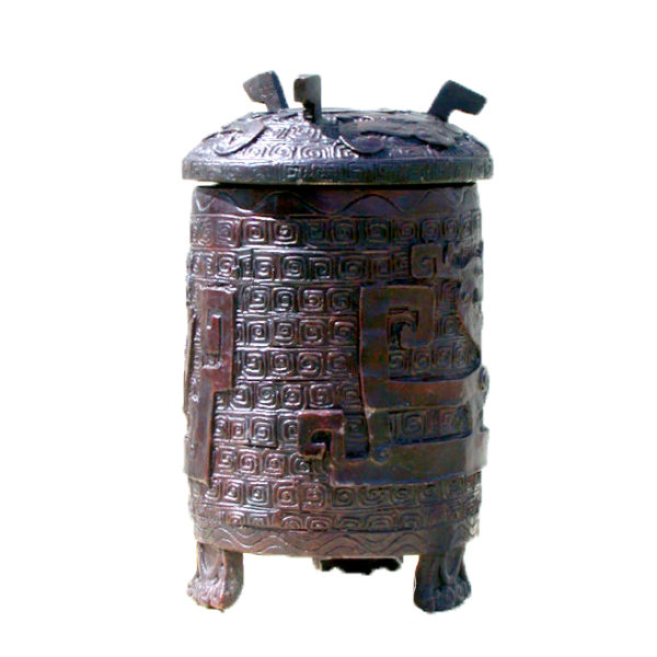 SRB81337 Bronze Urn with Lid Sculpture Metropolitan Galleries Inc.