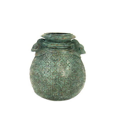 Bronze Verdigris Vase Metropolitan Galleries Inc. Bronze Interior Decor Verdigris