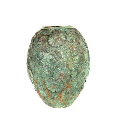 SRB81380 Bronze Verdigris Vase