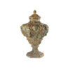 Bronze Floral Urn with Lid