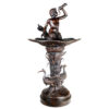 Bronze Merboy Fountain with Birds