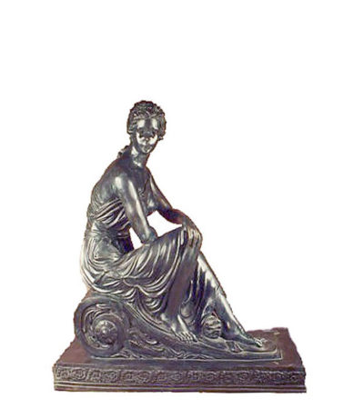 SRB96002 Bronze Sitting Lady Sculpture (Right) Metropolitan Galleries Inc.