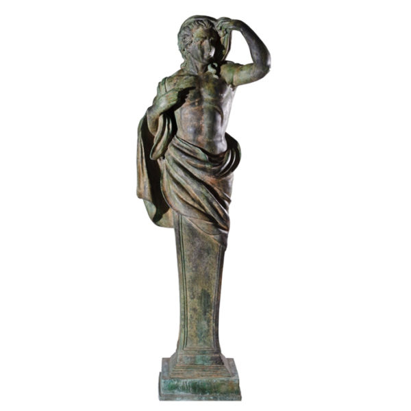 SRB97024 Bronze Male Columnar Sculpture Metropolitan Galleries Inc.