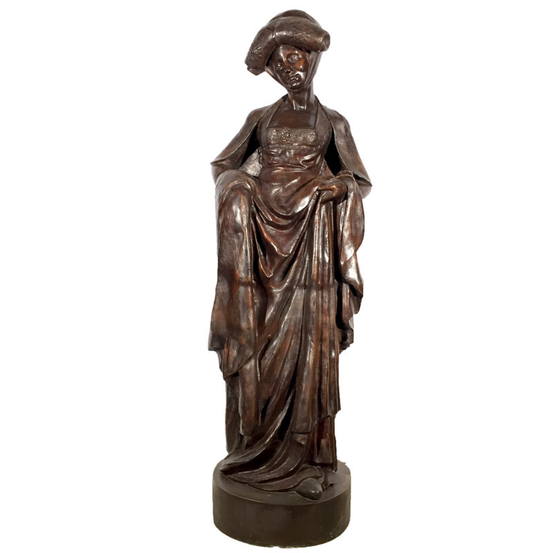 Cast Bronze Sibyl from the Tomb of Duke of Savory Sculpture Metropolitan Galleries Inc. Bronze Sculpture and Fountains High Point Furniture Market