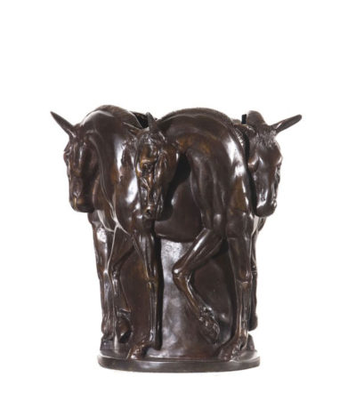 Bronze Horse Vessel Sculpture Metropolitan Galleries Inc.