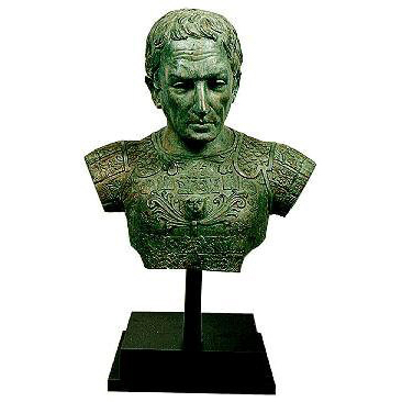 Cast Bronze Caesar Bust