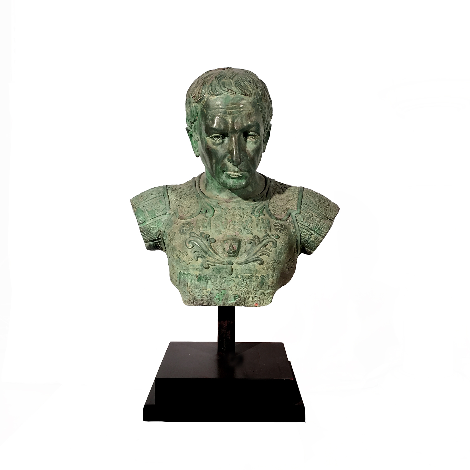 Cast Bronze Caesar Sculpture Metropolitan Galleries Inc. Furniture Bronze