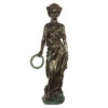 Bronze Garden Lady Sculpture