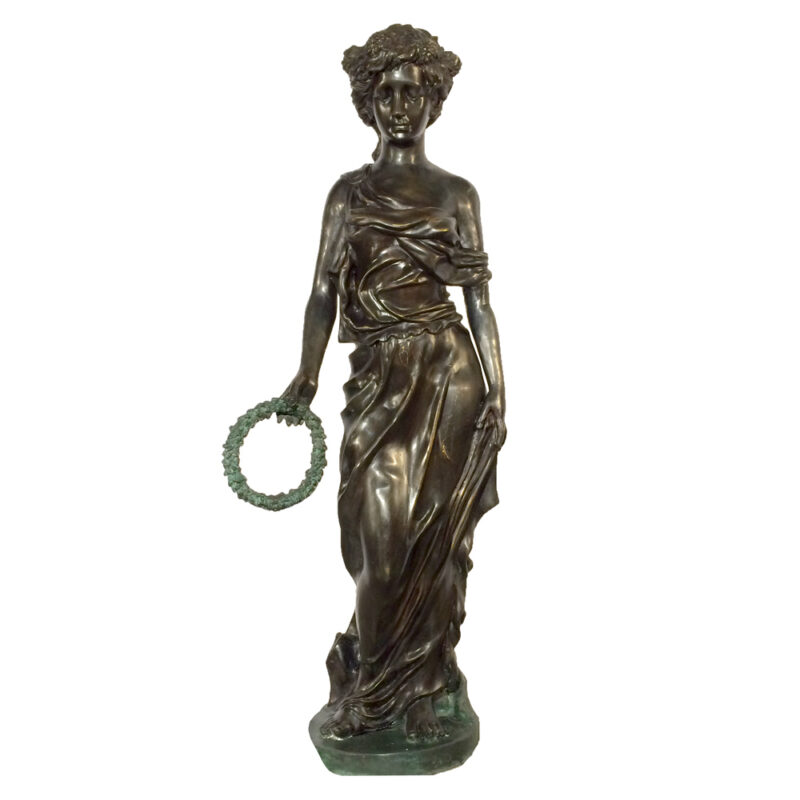 SRB992082 Bronze Garden Lady Sculpture Metropolitan Galleries Inc.