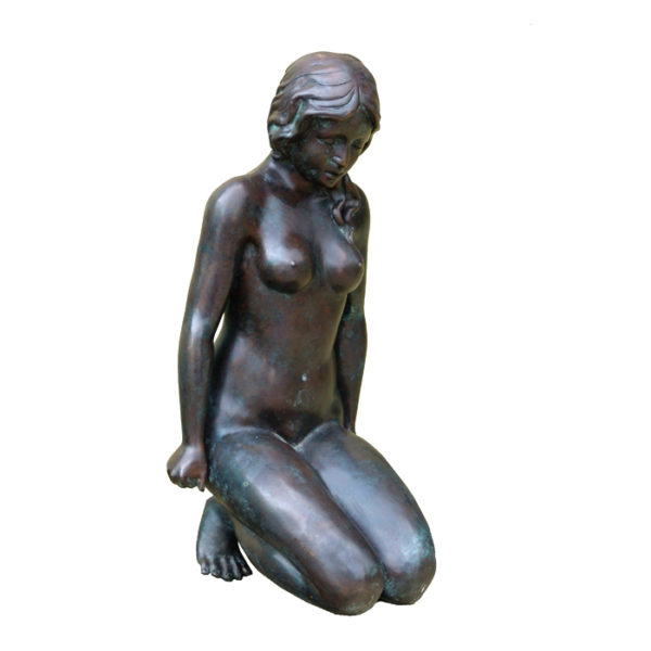 Bronze Sitting Nude Lady Sculpture Metropolitan Galleries Inc.