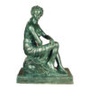 Bronze Lady on Base Sculpture