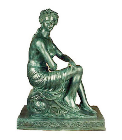 SRB992550 Bronze Lady on Base Sculpture Metropolitan Galleries Inc.