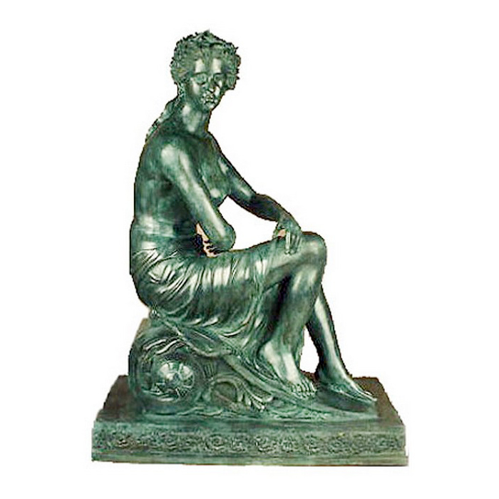 SRB992550 Bronze Lady on Base Sculpture Metropolitan Galleries Inc.