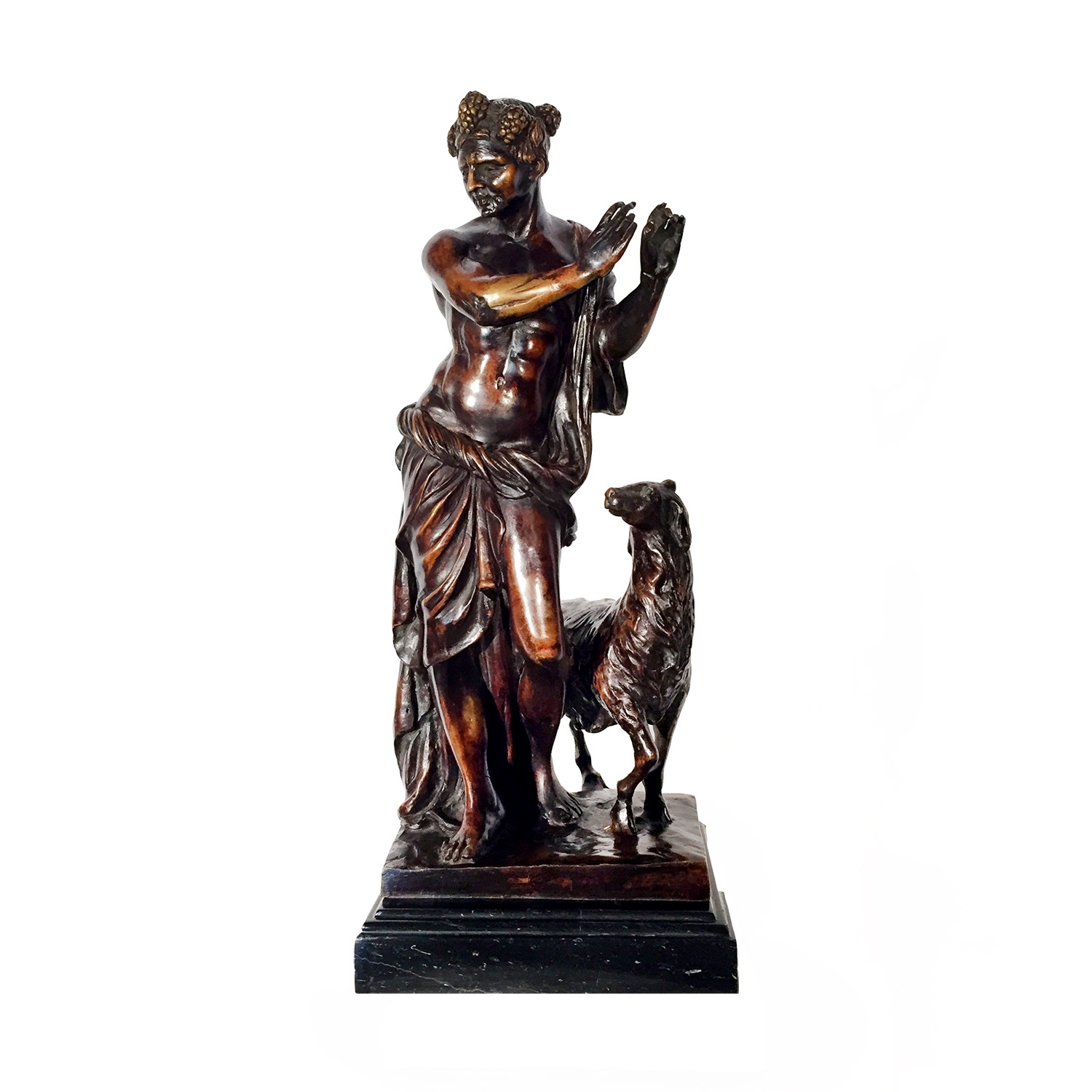 SRB81276 Bronze Serenade Sculpture on Marble Base Metropolitan Galleries Inc.