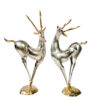 Bronze ReinDeer Sculpture Set